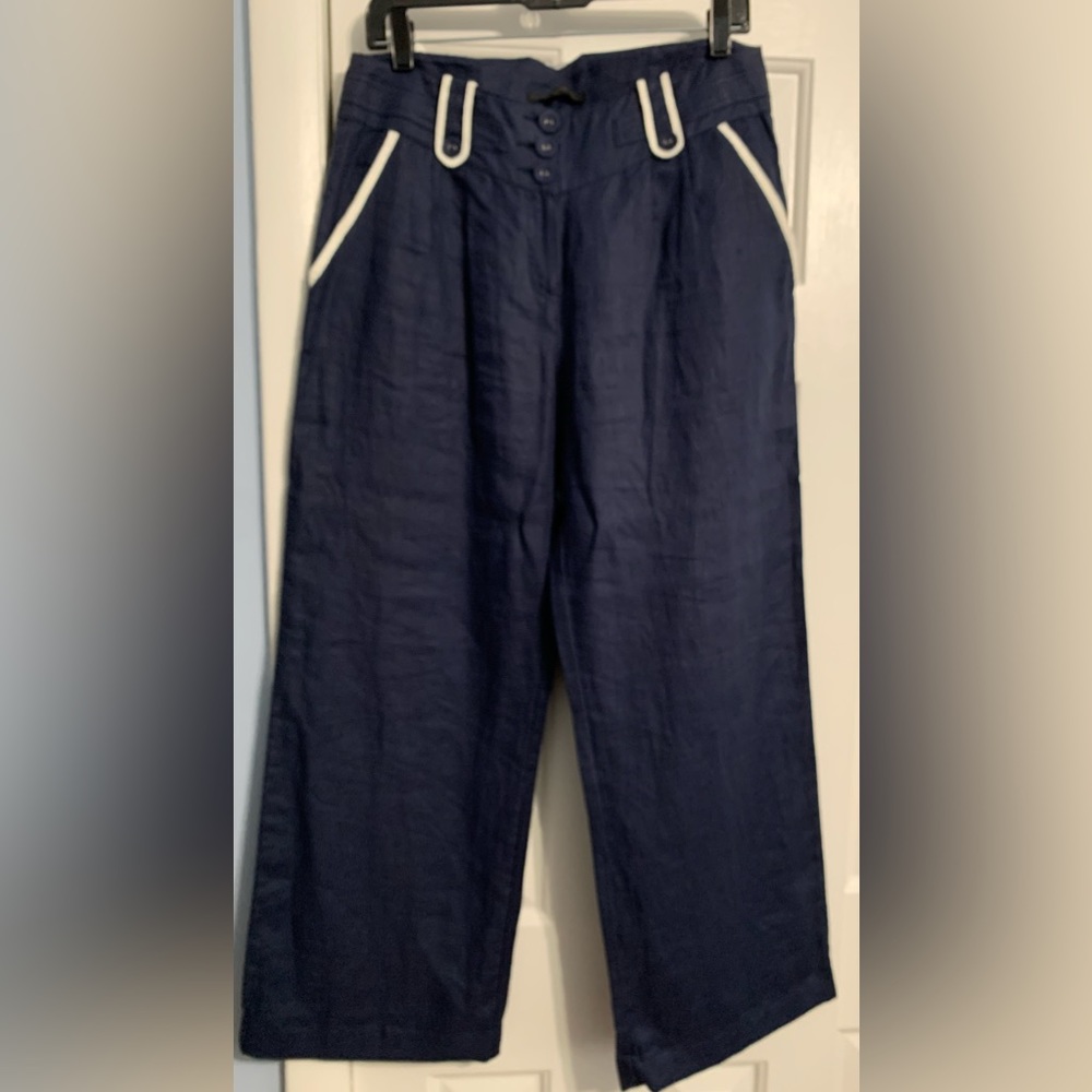 “Courage b “ Beautiful Navy Blue pants, women size L or 6